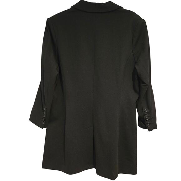 NWOT Boston Proper Size 16 Classic Black Boyfriend One-Button Blazer Jacket - Picture 2 of 10